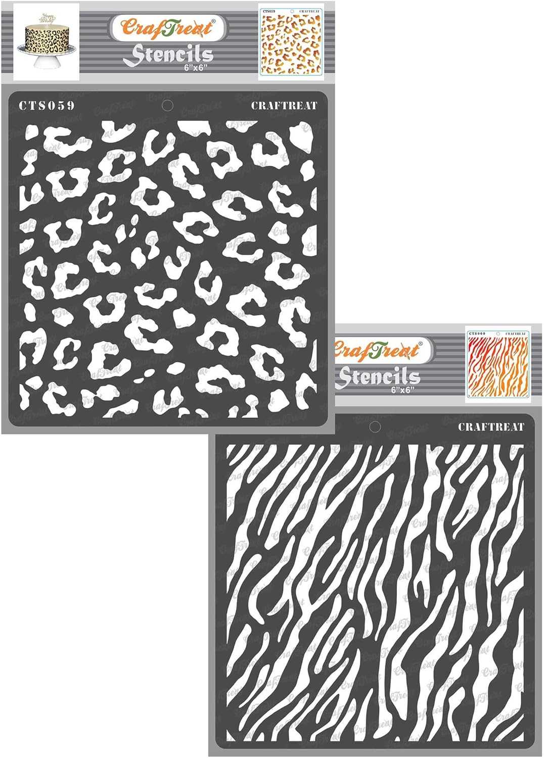 Animal Print design stencils