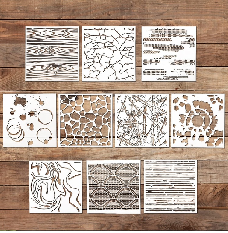 natural texture stencils